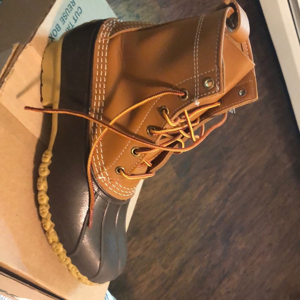 L.L Bean 8” New Bean Boot Tan/Brown